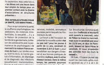 Des interlocuteurs des jeunes pour la santé, les addictions, la souffrance psychologique…