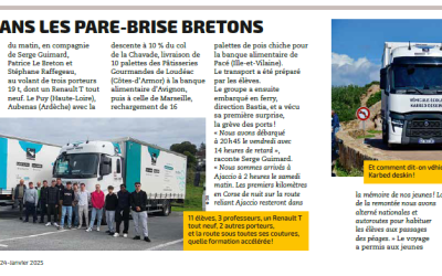 Les Routiers de Brocéliande dans le magazine France Routes de décembre
