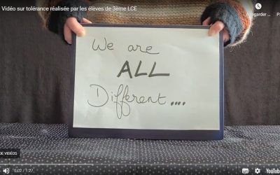 LCE Anglais : réalisation d’un vidéo clip sur la tolérance