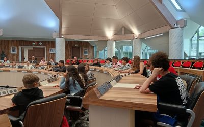 Les délégués de classe du collège Brocéliande ont visité le Conseil Départemental