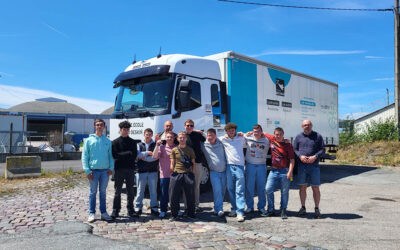 Première conduite intensive en porteur pour les élèves de seconde CAP conducteur routier.